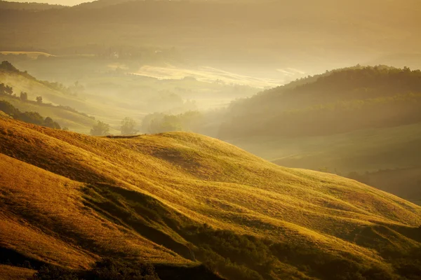 Vista panorámica del paisaje típico de la Toscana, Italia — Foto de Stock