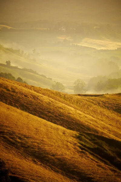 Vista panorámica del paisaje típico de la Toscana, Italia — Foto de Stock