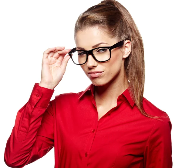 Mujer de negocios en gafas —  Fotos de Stock