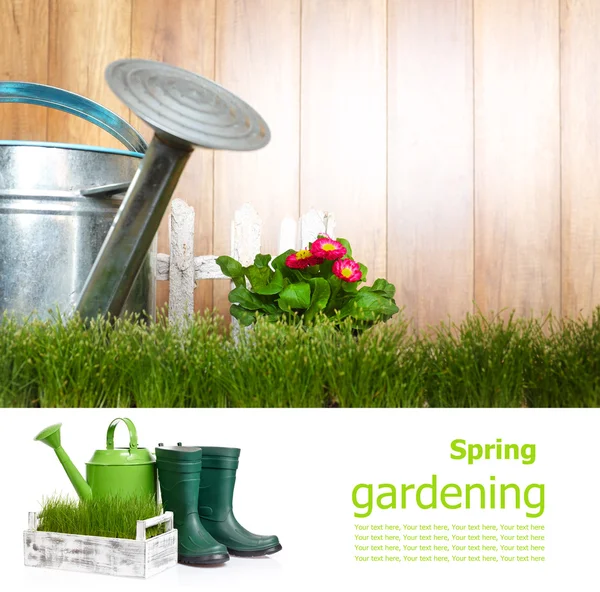 Gardening board concept — Stock Photo, Image