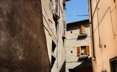 İtalyan eski sokak. Toskana