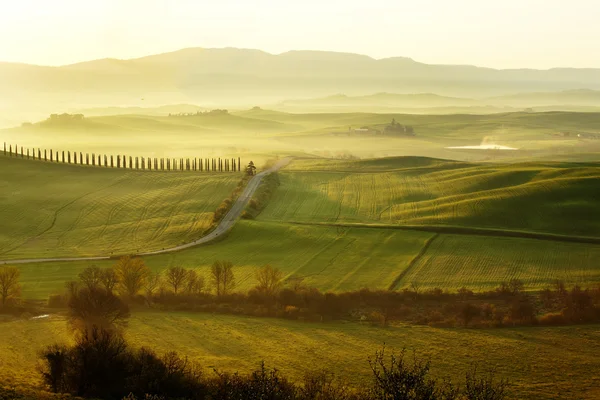 Bela paisagem toscana, Itália — Fotografia de Stock