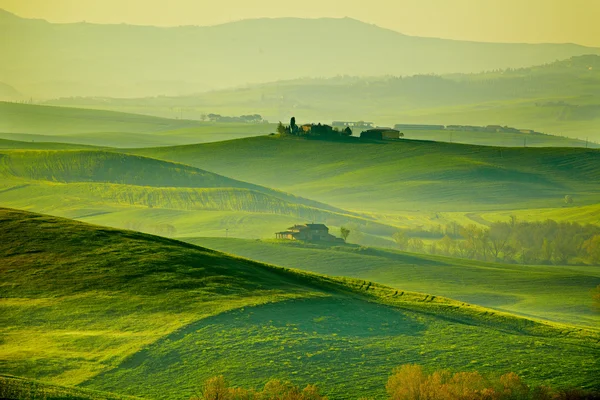 Landsbygden, san quirico orcia, Toscana, Italien — ストック写真