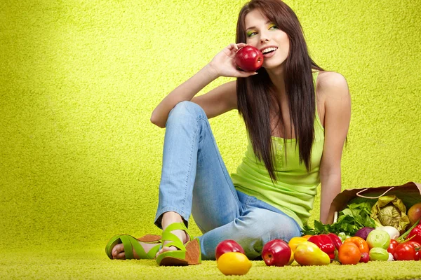 Obst & Gemüse einkaufen — Stockfoto