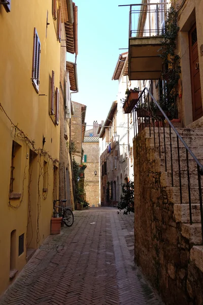 Italiaanse oude straat. Toscane — Stockfoto