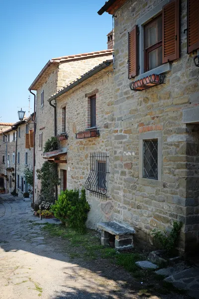 Ιταλική παλιό δρόμο. Τοσκάνη — Φωτογραφία Αρχείου