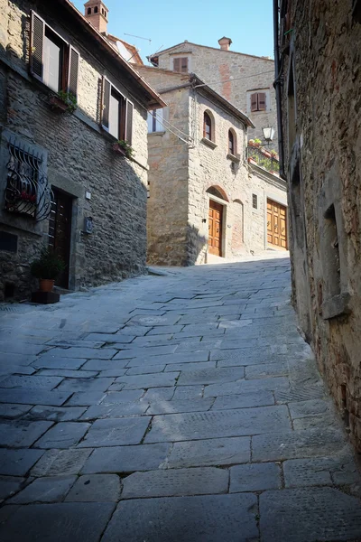 Italienska gamla gatan. Toscana — Stockfoto