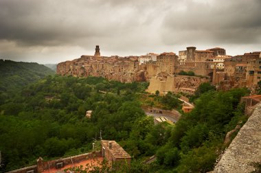 Pitigliano kasaba, Toskana, İtalya
