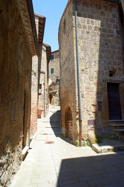 Деревня Пьельяно, Тоскана, Европа — стоковое фото