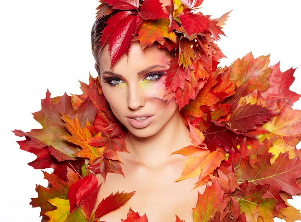 Retrato de mujer de otoño —  Fotos de Stock