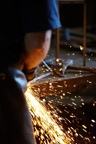 Welding sparks — Stock Photo, Image