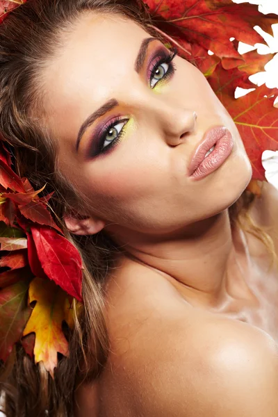 Autunno donna ritratto — Foto Stock