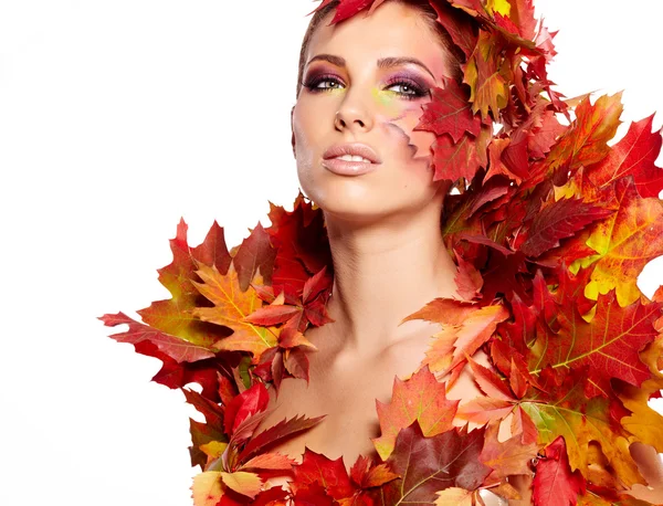 Jesień kobieta portret — Zdjęcie stockowe