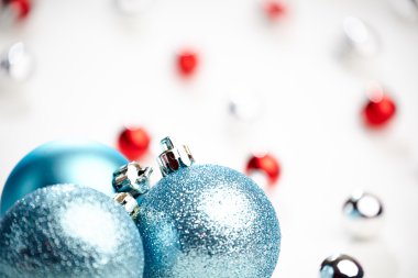 Noel dekorasyon, mavi top