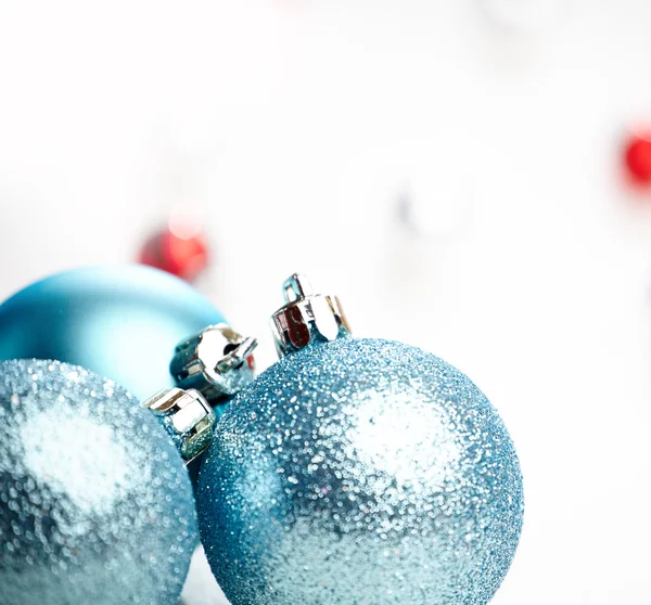 Χριστούγεννα διακόσμηση, μπλε μπάλα — Φωτογραφία Αρχείου