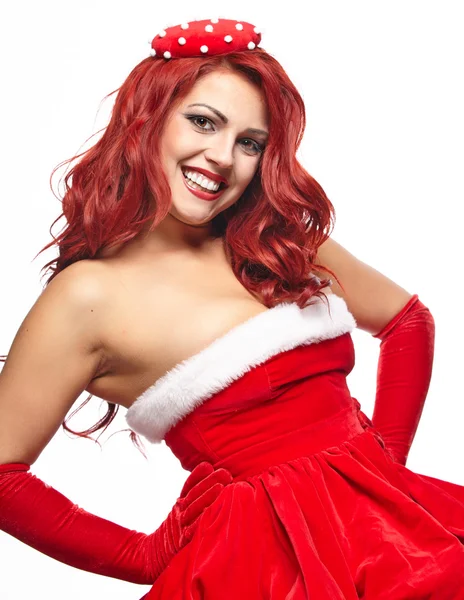 Navidad pin-up chica . — Foto de Stock