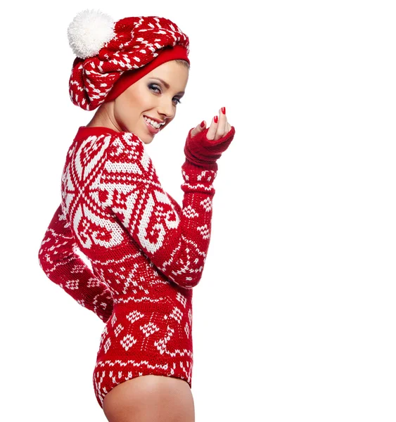 Frau in warmer Kleidung — Stockfoto
