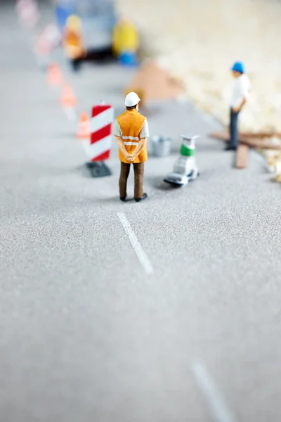Renovación de carreteras en curso — Foto de Stock