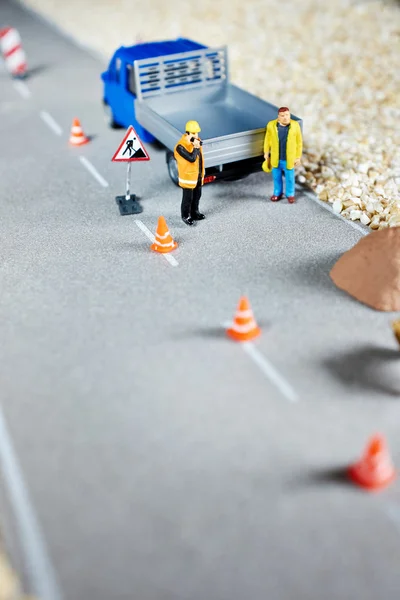 Road renovation in progress — Stock Photo, Image