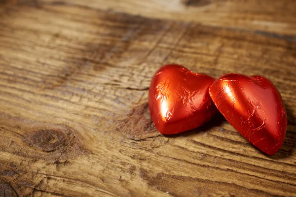 Heerlijke chocolade harten — Stockfoto