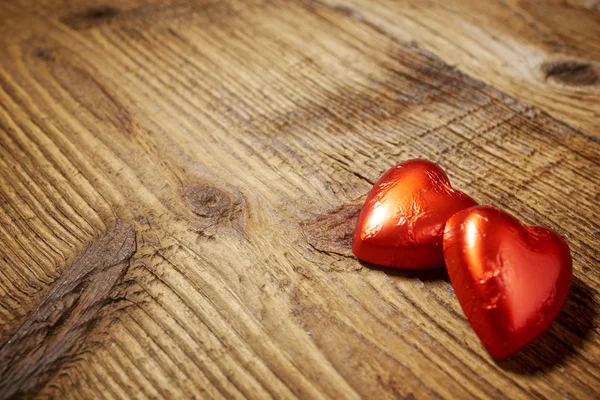 Deliciosos corazones de chocolate —  Fotos de Stock