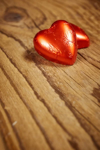 Νόστιμα Σοκολατένια καρδιά — Φωτογραφία Αρχείου