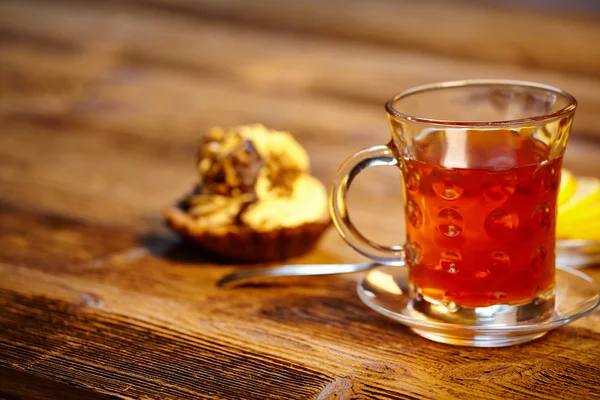 Sklenici horkého čaje — Stock fotografie