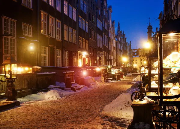 Старый город в Гданьске, Польша — стоковое фото