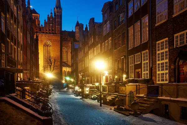 Cidade velha em gdansk, polônia — Fotografia de Stock