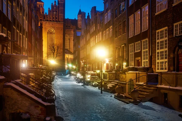 Staré město v Gdaňsku, Polsko — Stock fotografie