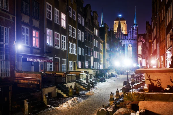 Staré město v Gdaňsku, Polsko — Stock fotografie