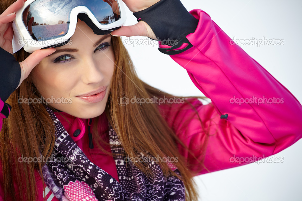 Mujer con gafas de esquí: fotografía de stock © zoomteam #40500641