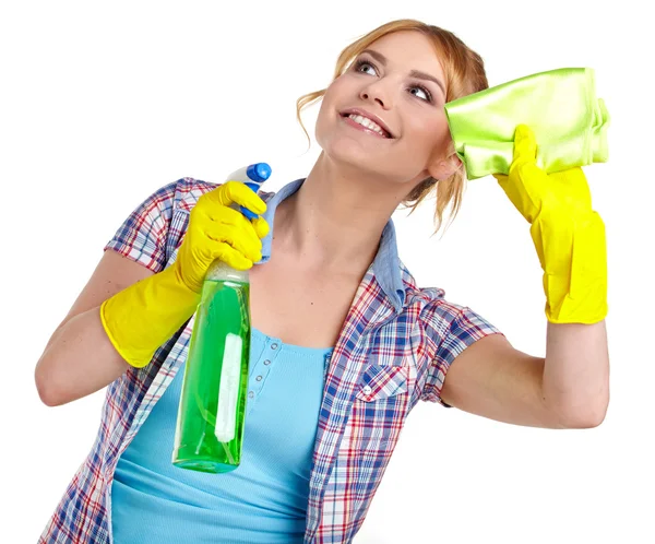 Woman cleaning — Stock Photo, Image