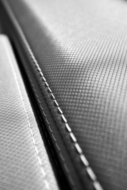 siyah-beyaz dikiş deri dokusu