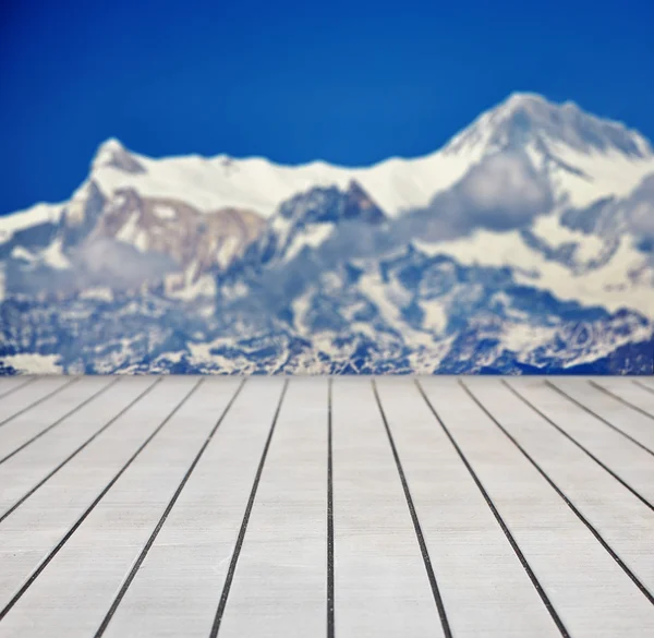 Terrasse bois texturé milieux — Photo