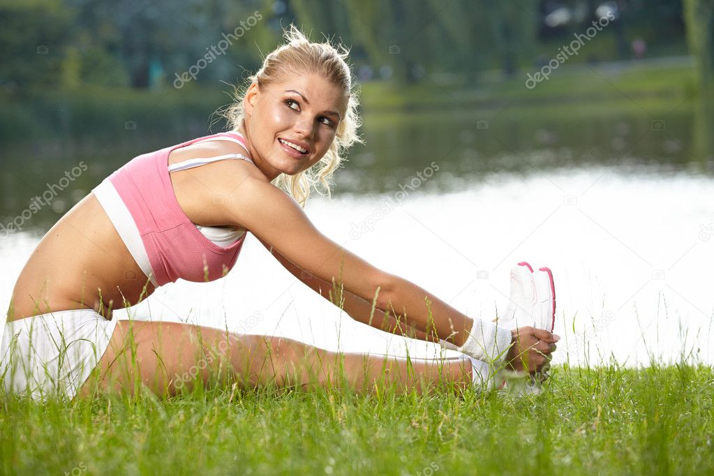 Fitness Model .Outdoor training