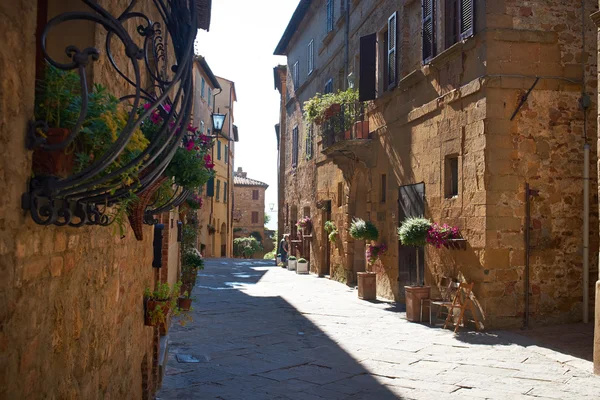 Vintage straat, Toscane — Stockfoto