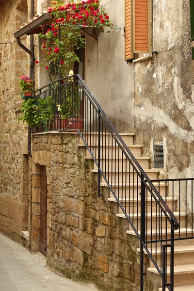 Rua vintage, Toscana — Fotografia de Stock