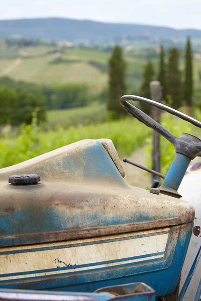 Detalhes do tractor antigo — Fotografia de Stock