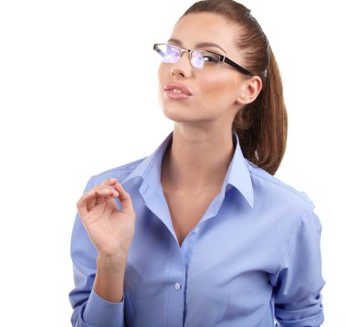 Gözlüklü iş kadını