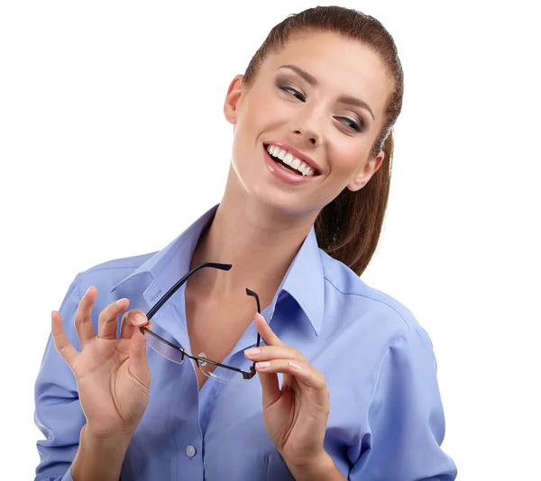 Mujer de negocios con gafas —  Fotos de Stock