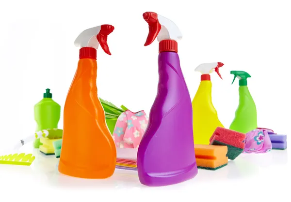 Cleaning product plastic container — Stock Photo, Image