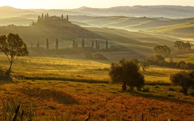 kırsal, san quirico d orcia, Toskana, İtalya