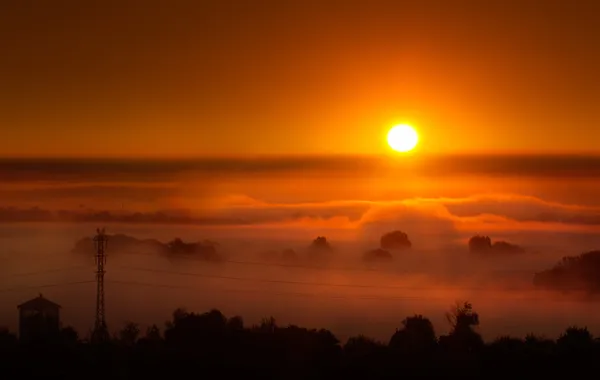 Red sunrise — Stock Photo, Image