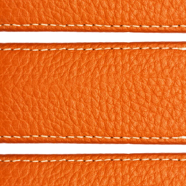 Textura de cuero marrón de cerca — Foto de Stock