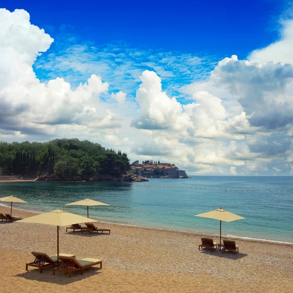 Spiaggia di sabbia rosa Milocher — Foto Stock