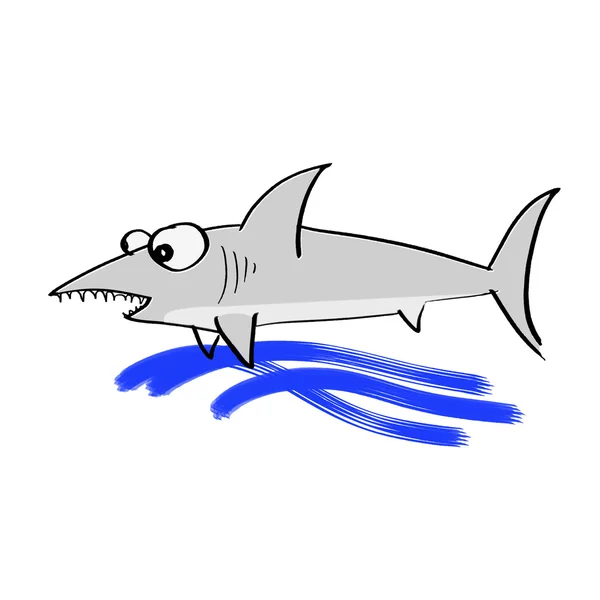 Sharkon white — Stock Vector
