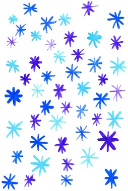 Kar taneleriyle kış arkaplanı