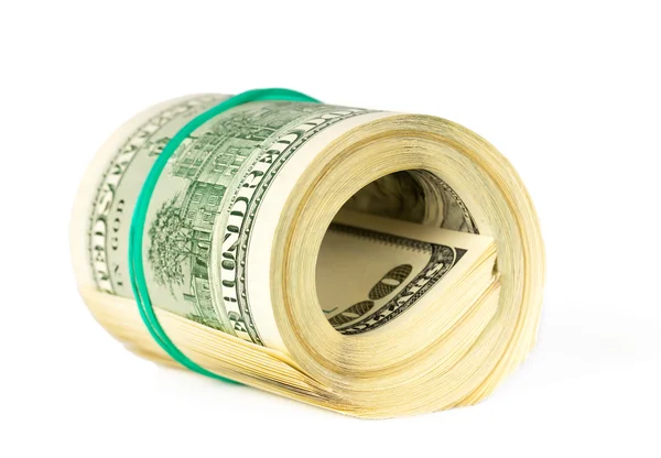 US dollars rolled up — Stock Photo, Image