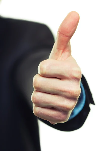 Business man hand with thumb up — Stock Photo, Image
